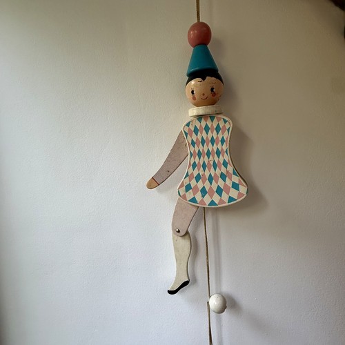 Vintage jumping jack sad - vintage, clown