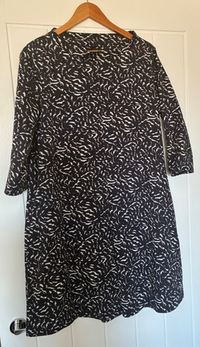 Cos dress line stretchy navy - a-line,