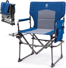 EVER ADVANCED Directors Chair for Adults, Oversized Camping Chair up to 180KG