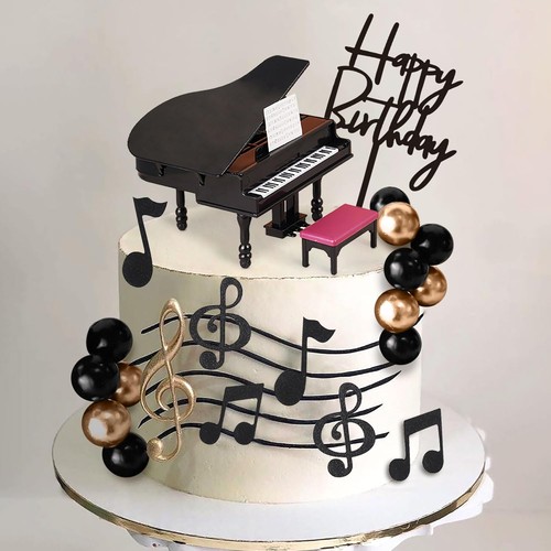19pcs music cake topper - music,