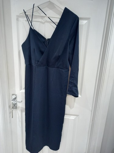 Ladies navy blue evening dress - ladies,