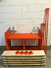 SCAFFOLD TOWER 4' X 4'   DIY   22'6ft WORKING HEIGHT, PPC SAFETY ORANGE TOWERS