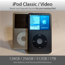 iPod Classic Upgrade and Refurbishment SERVICE | 128GB 256GB 512GB 1TB