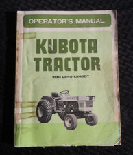1976-1985 GENUINE KUBOTA L245 T F DT TRACTOR OPERATORS MANUAL + PARTS CATALOG