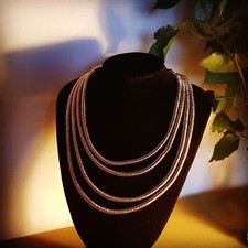 Amrita Singh Rose Goldtone Treviso Four-Strand Necklace