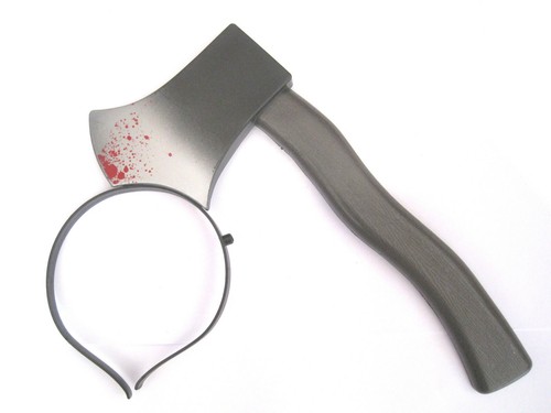 Black silver fake - axe, head