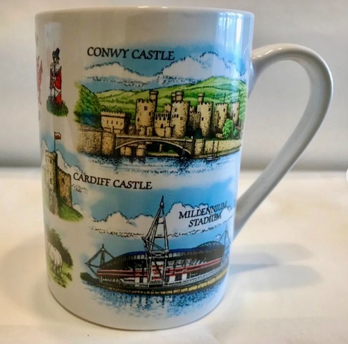 Historical wales collage mug - historical,