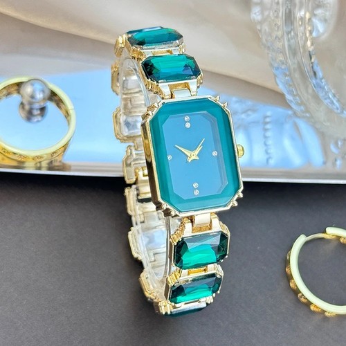 Square case quartz wrist - case,