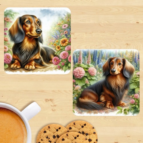 Dachshund coasters - dachshund,