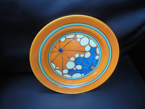 Clarice cliff plate broth - a,