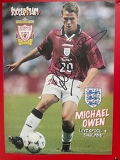 MICHAEL OWEN SIGNED ENGLAND &