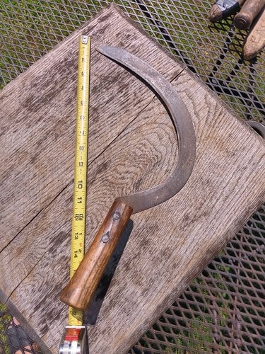 Vintage farming hand sickle - vintage,