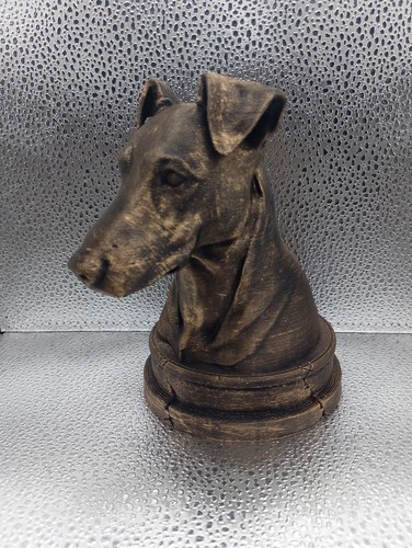 Smooth fox terrier bust - fox,