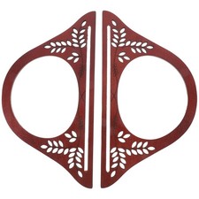 2 Pcs Wooden Bag Handles