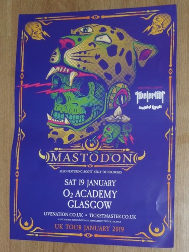 Mastodon concert poster - mastodon,