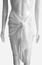 Mini Sarongs Short Sheer Chiffon Beach Skirt Wrap Cover-Ups One Size