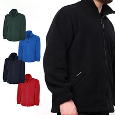 Mens Classic Full Zip Fleece Jacket Size XS to 5XL by MIG - WORK CASUAL LEISURE