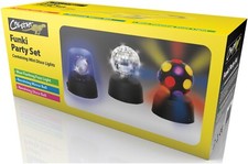 Cheetah Funki Party Disco Set Containing Mini Disco Mirror LED DJ Lights