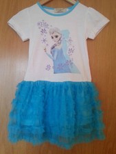  FROZEN Summer dress tutu girls children short sleeve Elsa girls