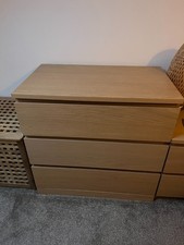IKEA MALM 3 Drawer Dresser