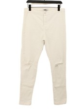 Portobello Women's Jeans UK 14 White 100% Other Straight