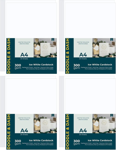 Pearlescent 300gsm card - a4, –