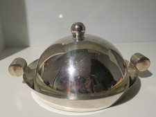 Art Deco Silver Plated Muffin
