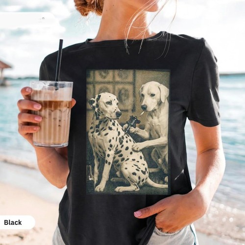 Retro dalmatian dog - dalmatian,
