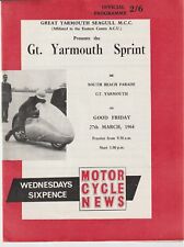 1964 Programme for Great Yarmouth Motor Cycle Sprint