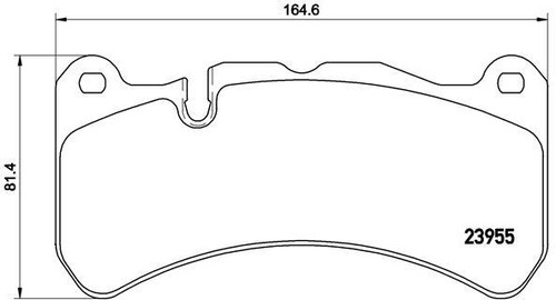 Brake pad set disc - brake,
