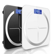 NNEAGS 2X 180kg Glass LCD Digital Fitness Weight Bathroom Body Electronic Scales