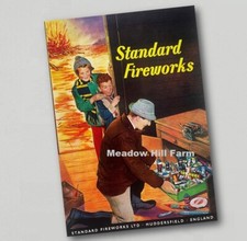 Fridge Magnet Standard Fireworks Retro Vintage Advert (30)
