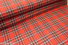 Tartan Fabric Poly Viscose -