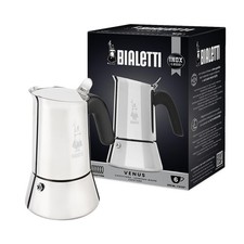 Bialetti - New Venus Induction, stainless steel hob espresso coffee maker, su...