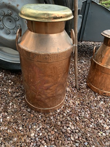 Antique copper gallon milk - gallon,