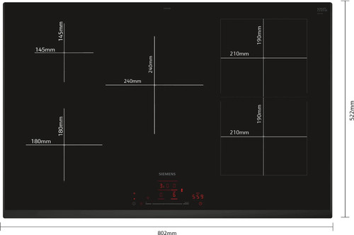 Siemens ed851hwb1e 80cm 500 - ed851hwb1e,