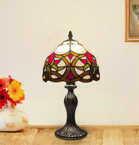 Tiffany style stained - style, 8"