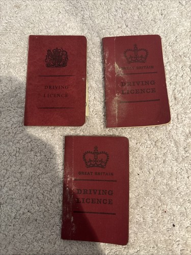 Vintage driving licences - vintage,