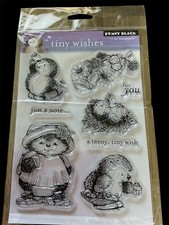 Penny Black clear stamp set - Tiny Wishes  - hedgehogs mice, unused