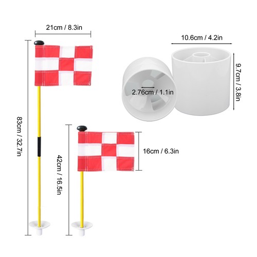 Golf pin flag hole cup - flag,