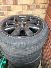 4x  MINI COOPER S BLACK CROWN 17" ALLOY WHEELS & TYRES 6769411 R50 to R59