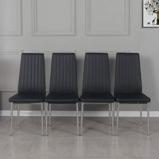 4 Pcs Faux Leather PU Padded