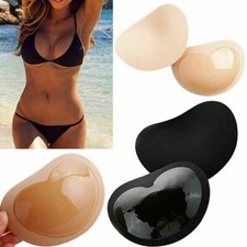 Pair Silicone Gel Bra Breast Enhancers Push Up Pads Chicken Bikini Fillet Insert