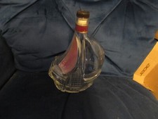 COLLECTABLE ALANDAR XO EXTRA FRENCH BRANDY SHIP/BOAT SHAPED EMPTY BOTTLE RARE