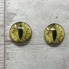 Pair of amber glass eyes great