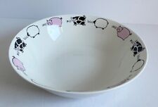 FARMYARD BOWL LARGE SIZE (29cm IN DIAMETER) FARM ANIMALS DESIGN PIG, COW + SHEEP