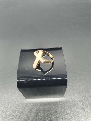 9ct gold silver - on, cross