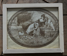 Sepia Print Mother and Two