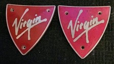 Virgin Pendolino Class 390 cast aluminium NOSE CONE BADGES