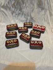 Vintage Oxo Tins x 9 of